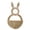 B_2PC, variant on Danhjin Bunny Basket Hanging Wall Pocket Spring Decor, Hand Woven Hanging Basket Wicker Bunny Easter Decorations for Wall, 15*8.66in