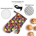 thumbnail image 3 of Pofeuu Hawaiian Style Print Oven Mitts and Pot Holders 4 pcs Set,High Heat Resistant 500 Degree Extra Thicken Long Kitchen Cotton Oven Glove for Cooking, 3 of 6