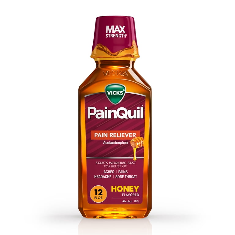 Vicks PainQuil Liquid Pain Relief, Acetaminophen 1000mg, Honey レバンゲルボワル・フェニックス 100ml