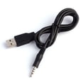 thumbnail image 3 of Janrevotw 3.5mm Aux Audio To Usb 2.0 Male Charge Cable Adapter Cord For Car Mp3, 3 of 3
