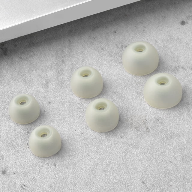 FeiKong 6Pcs Silicone Ear Tips for Samsung Galaxy Buds 2 Eartips TWS for Beats Studio Buds Fit Pro Tips Dust Filter Screen Earplugs 4mm