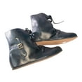 thumbnail image 5 of Medieval Ankle Shoes Men's Fantasy Shoe Gothic Reenactment Footwear LARP Sca Fest Cosplay Shoe Leather Shoes Size 12, 5 of 6