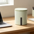 thumbnail image 6 of Mini Desktop Trash Can With Lid - Compact Countertop Waste Bin, Plastic, Green - Small Garbage Basket for Home Office Kitchen Bathroom - 6.2x5.1x5.1in, 0.44lb, 6 of 6
