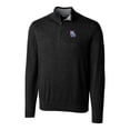 thumbnail image 2 of Men's Cutter & Buck Black New Hampshire Fisher Cats Lakemont Tri-Blend Quarter-Zip Pullover Sweater, 2 of 3