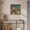 thumbnail image 3 of Tigris in a Floral Haven Canvas Chinoiserie Art by Art Remedy, Gold Frame, 24" x 24", 3 of 7