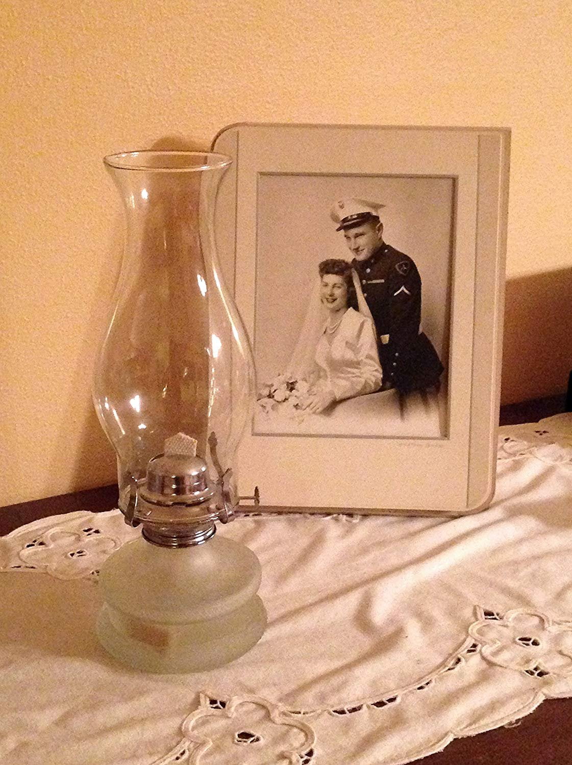 Lamplight Farms 22300 Classic Oil Lamp Frosted Base