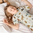thumbnail image 4 of Cauagu Chiens Drôles pour Enfants Ensemble de Pyjamas à Manches Courtes, Ensemble de Pyjamas d'Été pour Enfants Col Rond 2 Pcs Parfait pour Petits Garçons Filles-4TG, 4 of 4