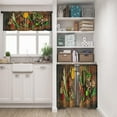 thumbnail image 2 of Kitchen Curtains Colourful Various Herbs and Spices Window Curtains Valance and Tier Set 36 Inch, Cooking Wooden Board Pattern Short Tier Curtain for Kitchen, Vintage Small Kitchen Decor, 2 of 6