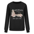 thumbnail image 4 of 2023 Chandails de Noël pour Femmes en Liquidation Mode Décontractée Ample Imprimé de Noël Manches Longues Col Rond, 4 of 7