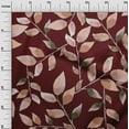 thumbnail image 3 of oneOone Velvet Chocolate Brown Fabric Ocean Underwater Life Dress Material Fabric Print Fabric By The Yard 58 Inch Wide, 3 of 4