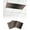 Brown and Black, variant on Brown Ombre Fluorescent Light Covers for Ceiling Lights 4x2 feet, 1 Pack Magnetic Light Filters for Classroom, Modern Gradient Art Abstract Fluorescent Light Shade Panel for Office School Drop Home