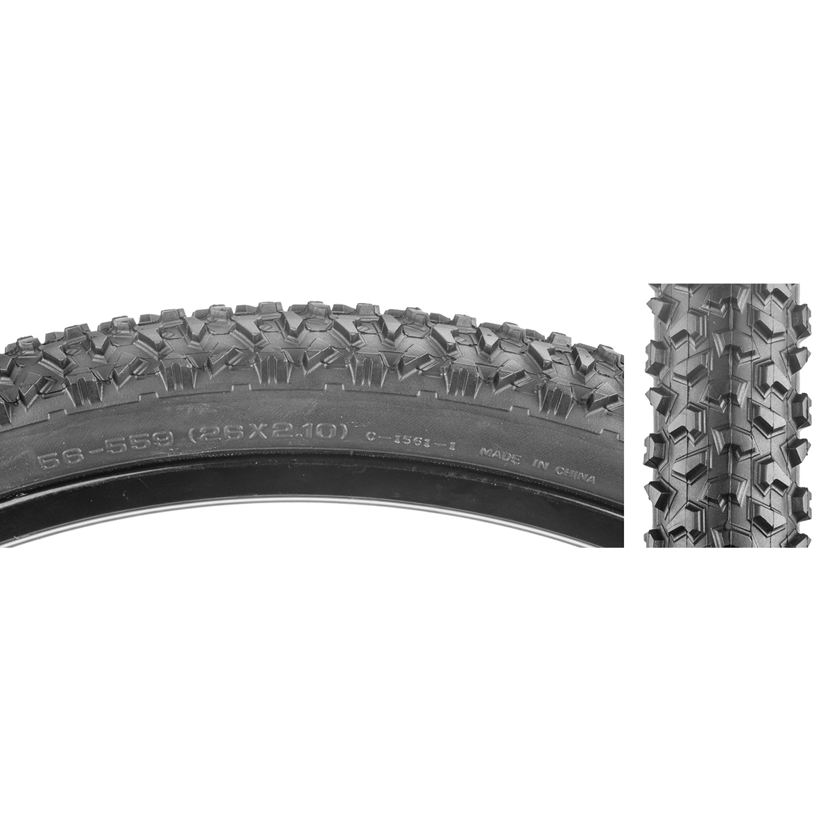 Pneumatico Sunlite Cheyenne CST1561 26x2.1 – Bicicletta, Nero, Con Codice 590387