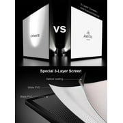 AWOL VISION 180-inch Projector Screen Fixed Frame, 1.3 dB Peak Gain, The Perfect Combo with LTV-2500, 80% Picture Quality Improved, 4K / 8K Ultra HD, Active 3D Wall Mount Projector Screen