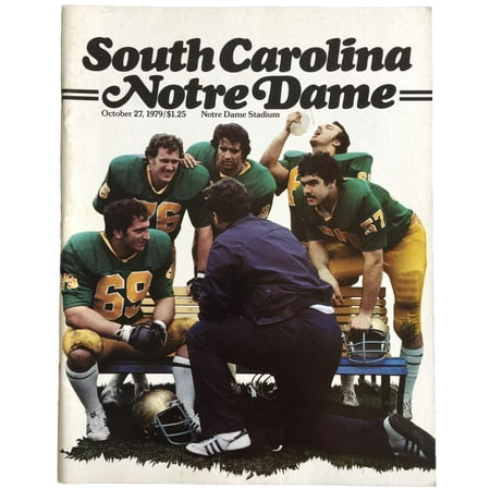 - Notre Dame vs South Carolina Original October 27 1979 Official Game Program