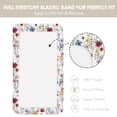 thumbnail image 3 of Little Grape Land Crib Sheets 2 Pack for Baby Boys Girls, Soft Breathable Fitted Sheets Fit 52" x 28" Crib & Toddler Mattresses, Flower, 3 of 5