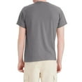 thumbnail image 4 of Hanes EcoSmart Men's Short Sleeve T-Shirt, Crewneck Classic Fit Tee, Cotton-Poly, Oxford Grey, M, 4 of 5