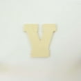 thumbnail image 2 of Package of 1, 8 Inch X 1/2" Thickness Baltic Birch Wood Letter V in The Collegiate Font, Thick for Art & Craft Project, Made in USA, 2 of 3