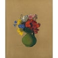 thumbnail image 2 of Odilon Redon 20x24 Gold Ornate Framed and Double Matted Museum Art Print Titled - Geraniums and Field Flowers (1905), 2 of 4