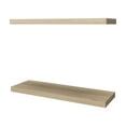 thumbnail image 2 of 31.5" Floating Shelves Set of 2, Wooden Wall Mounted Shelves, Modern Home Storage Decorative Floating Shelves for Living Room, Bedroom, Entryway, Beige, 2 of 7