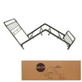 thumbnail image 4 of Fremont Metal SNAP Bed with Folding Frame Bedding Support System and Rounded Edge Panels, Weathered Nickel Finish, Queen, 4 of 8
