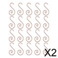 thumbnail image 1 of 2x20x Ganchos Para Adornos Navideños Suministros Multifuncionales Perchas Para Adornos Navideños Rojo, 1 of 10