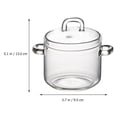 thumbnail image 4 of HLONKGlass Stew Pot  Glass Stewing Pot Anti-scalding Stewing Pot with Lid for Restaurant Use, 4 of 6