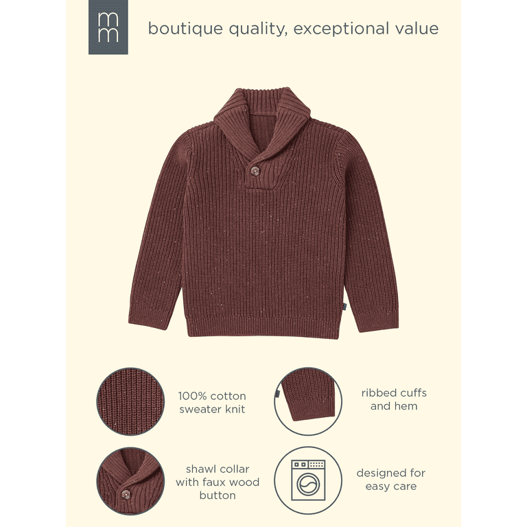 Modern Moments Toddler Boy Shawl Collar Sweater photo 5