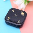 thumbnail image 4 of Stars Moon Contact Lens Case For Women With Mirror Kit Holder Portable Contact Lenses Box Black, 4 of 5