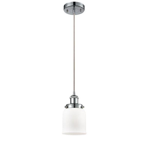Innovations 916-1P-PC-G51-LED Small Bell 1 Light Mini Pendant part of the Ballston Collection, Polished Chrome