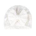 thumbnail image 4 of 5PCS Baby Girl Toddlers Breathable Cotton Hat Newborn Knotted Hat Cute Donut Soft Turban Bow Knot Cap, 4 of 6