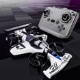 thumbnail image 6 of 2-in-1 Land Air Drone Aircraft, Durable Remote Control Quadcopter Airplane Toy for All Ages (White 1Pc), 6 of 10