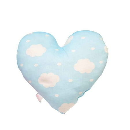 2019 Hot Sale Heart Shape Baby Pillow Soft Newborn Infant Cotton Throw Pillow Cushion for Toddler Room Bedding