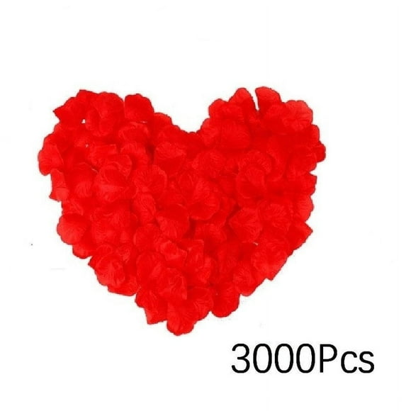 1000Pcs Romantic Silk Rose Petals for Wedding Decoration Romantic Artificial Wedding Rose Petals Rose Flower-White