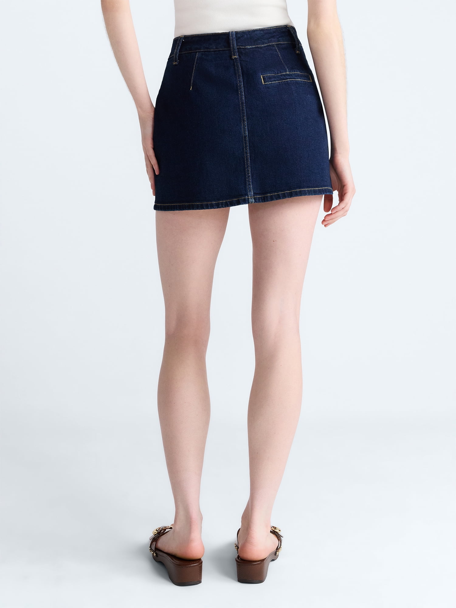 Scoop Women's Denim Skort, Sizes 0-18