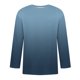 thumbnail image 5 of Camisas de Lino para Hombres Impresión Cuello Redondo Casual 3/4 Manga Blusa, Mezcla de Lino de Algodón para Primavera Verano Ocio Y Tops Diarios, 5 of 9