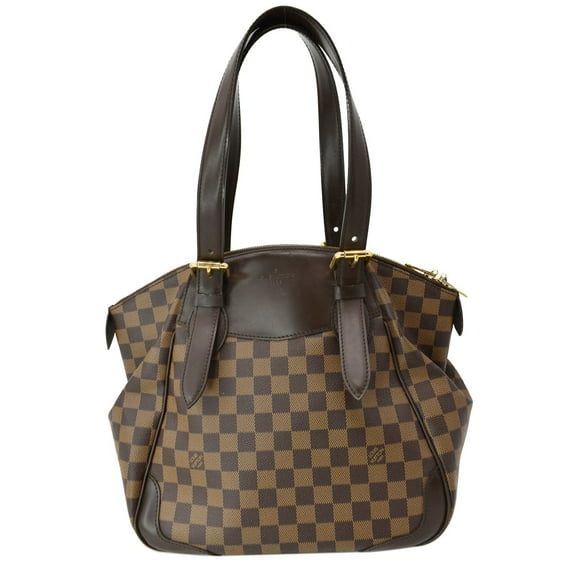 Pre-Owned LOUIS VUITTON Verona MM Damier Ebene Shoulder Bag Brown