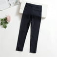 thumbnail image 2 of Shldybc Toddler Baby Girls Candy Color Solid Color Leggings Casual Tight Pants Girls School Yoga Leggings Kids Little Girls Dress Bottom Top Pants( Black, 5-6 Years ), 2 of 8