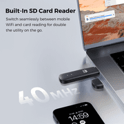 MIRO UFI 4G LTE USB WiFi Dongle Plug & Play Portable Hotspot, 150Mbps Speed, Dual SIM/SD Slots