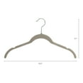 thumbnail image 2 of Unique Bargains Velvet Non-Slip Durable Space Saving Clothes Hangers 20 Packs Gray, 2 of 6