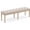 Linen and Wood, variant on LUE BONA 60" Fabric End of Bed Bench, Upholstered Tufted French Bedroom Bench with Carved Legs for Bedroom End of King Size Bed, Living Room, Beige