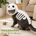 thumbnail image 2 of MIRUXO Pet Dinosaur Costume - 3D Skeleton Design Glow in the Dark | Cozy Plush 3D Halloween Cat/Dog Skeleton Costume, Realistic Dino Skeleton Costume, 2 of 16