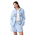 thumbnail image 1 of Sudadera con Capucha y Cierre Completo con Logo para Mujer GAP, Azul Claro, Talla M, 1 of 3