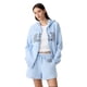 thumbnail image 1 of Sudadera con Capucha y Cierre Completo con Logo para Mujer GAP, Azul Claro, Talla M, 1 of 3