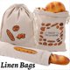 thumbnail image 2 of Bread bag reusable cotton drawstring storage bag, 2 of 5