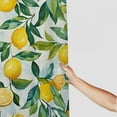 thumbnail image 3 of Shiartex Lemons Leaves Modern Waterproof Shower Curtain for Country Cottage & Farmhouse Bathroom Decor 100% Polyester Fiber Washable Home Bathtubs Bathroom Curtain Decoration with Hooks 36x72, 3 of 7