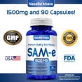 thumbnail image 4 of NasaBeahava Pure SAM-e Supplement for Brain, Liver, and Joint Support, 1500mg, 90 Capsules, 4 of 6