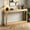 Natural, variant on AUU 55.1-Inch Curved-Leg Narrow Storage Table – Slim Wooden Side Table for Entryway, Behind Sofa, Hallway or Doorway