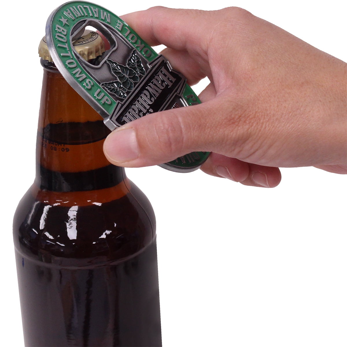 Islander Hawaiian-Themed Magnetic Metal Bottle Opener (Choose Design)