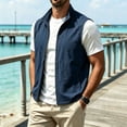 thumbnail image 2 of Atkumj Lightweight Vests for Men with Pockets Stylish Stand Collar Zip Up Vest Jacket Casual Solid Color Loose Men Vest for Daily Wear S, 2 of 8