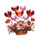 thumbnail image 5 of Mother Day Hanging Ornament 2D Decoración acrílica decorativa Modern Decorative Heart Patrón de flores para regalos festivos para el hogar, 5 of 7